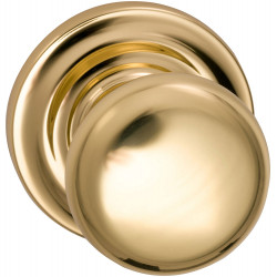 Omnia 458 Interior Traditional Knob Latchset - Solid Brass