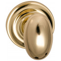 Omnia 434TD/238F.PA10B Interior Traditional Egg-shaped Knob Latchset - Solid Brass