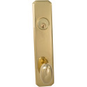 Omnia D11432 Exterior Traditional Deadbolt Entrance Knob Lockset - Solid Brass