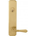 Omnia D11752A VC0 Exterior Traditional Deadbolt Entrance Lever Lockset - Solid Brass