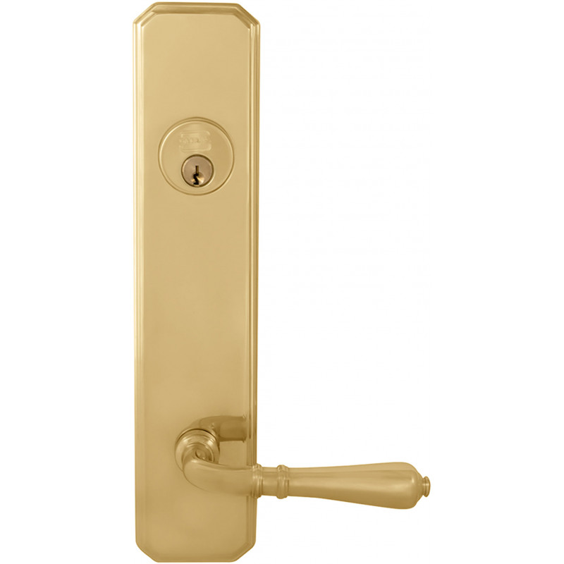 Omnia D11752 Exterior Traditional Deadbolt Entrance Lever Lockset - Solid Brass