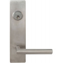 Omnia D12012 Exterior Modern Deadbolt Entrance Lever Lockset - Solid Brass