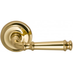 Omnia 904 Interior Traditional Lever Latchset - Solid Brass