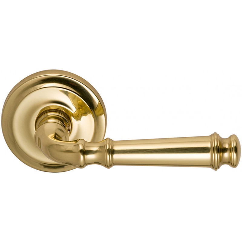 Omnia 904 Interior Traditional Lever Latchset - Solid Brass