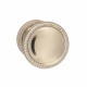 Omnia 508BD Beaded Interior Traditional Knob Latchset a€“ Solid Brass