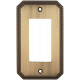 Omnia 8005-S Beaded Switchplate - Single Rocker Cutout