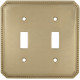 Omnia 8004-D Beaded Switchplate - Double