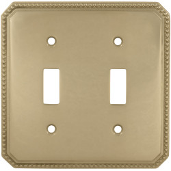 Omnia 8004/D Beaded Switchplate - Double