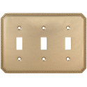 Omnia 8004/T Beaded Switchplate - Triple