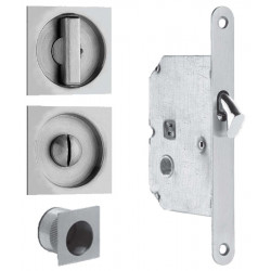 Omnia 391 Sliding Pocket Door Mortise Lock - Solid Brass