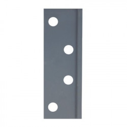 DON JO DSF-45 Door Seam Filler Plate, Finish-Polished Chrome