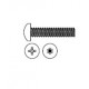 Marker S222-416R16-603 Pan Head Machine Screw For Surfacce Mounting to Metal-Zinc Phillips