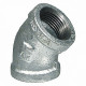 American Imaginations GLV45 Galvanised Steel L-45 Elbow