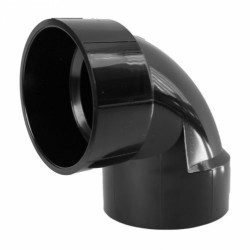 American Imaginations ABS90 Thermoplastic L-90 Street Elbow, Black Finish