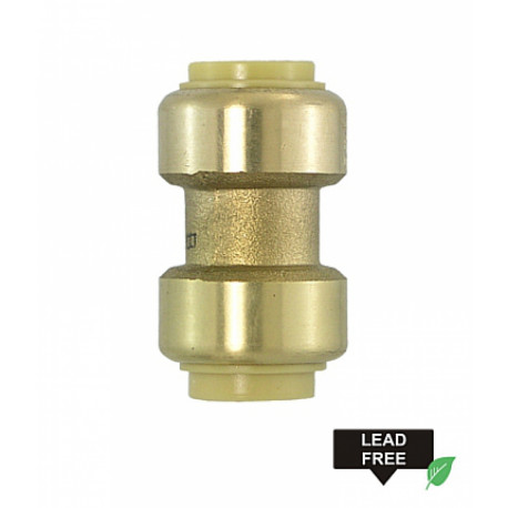 American Imaginations PF-CPL Round Lead Free Brass Push-Fit Coupling