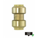 American Imaginations PF-CPL Round Lead Free Brass Push-Fit Coupling