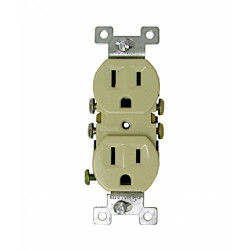 American Imaginations DUP-REC Duplex Electrical Receptacle 15 AMP, Use With Copper Wire Only