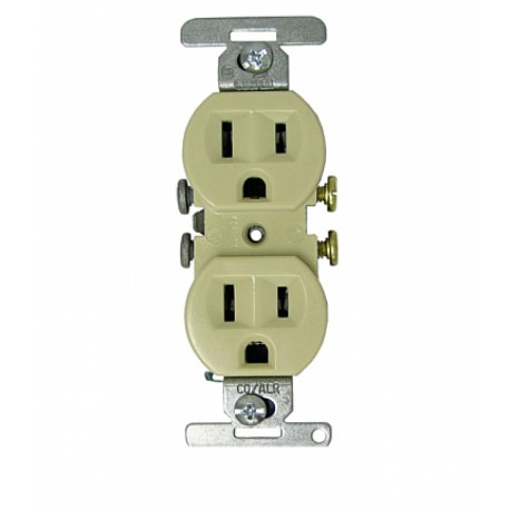 American Imaginations DUP-REC Duplex Electrical Receptacle 15 AMP, Use With Copper Or Aluminium Wire