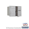 Salsbury 4C 3706D-05BLKP Horizontal Mailbox Unit (23-1/2") - Double Column - 5 MB2 Doors