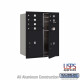 Salsbury 4C Horizontal Mailbox Unit (37-1/2") - Double Column - 6 MB2 Doors / 1 PL6
