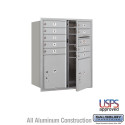 Salsbury 4C 3710D-09BRZU Horizontal Mailbox Unit (37-1/2") - Double Column - 9 MB2 Doors