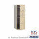 Salsbury 4C Horizontal Mailbox Unit (37-1/2") - Single Column - 3 MB1 Doors / 1 PL5
