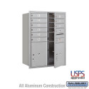 Salsbury 4C SANU Horizontal Mailbox Unit (41") - Double Column - 10 MB1 Doors / 2 PL5s