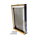 Genius 56-00249-2-3 Pleated Sheer Screen Classic in Surface Mount Frame