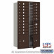 Salsbury 4C Horizontal Mailbox Unit (56-3/4") - Double Column - 20 MB1 Doors / 2 PL's