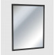 ASI 0600 Matte Black Powder Coated Stainless Steel Inter-Lok Angle Frame - Plate Glass Mirror