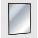 American Specialties, Inc. 10-0600-1836-41 Matte Black Powder Coated Stainless Steel Inter-Lok Angle Frame - Plate Glass Mirror