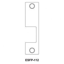 Cal-Royal ESFP-112 Optional faceplate for ES1855 Electric Strike-Flat Black Coated