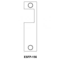 Cal-Royal ESFP-156 Optional faceplate for ES1855 Electric Strike-Flat Black Coated