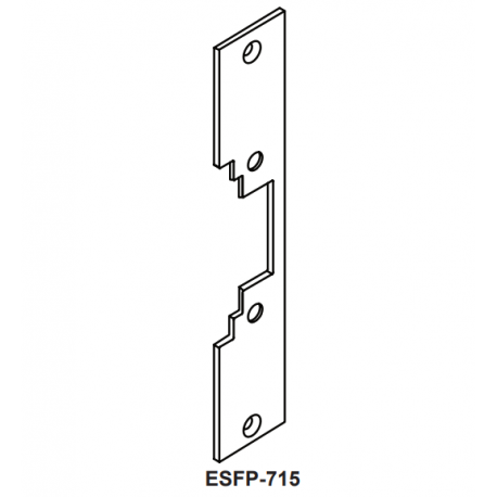 Cal-Royal ESFP-715 Optional faceplate for ES1433 Electric Strike(Wood Frame)-Aluminum