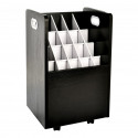  624WHI Mobile Wood Roll File(20 Slots)