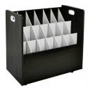  625WHI Mobile Wood Roll File(21 Slots)