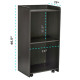 Adiroffice 661 Mobile Hostess/Presentation Stand with Wheels