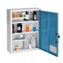  999-04BLU Large Dual Lock Surface-Mount Medical Security Cabinet