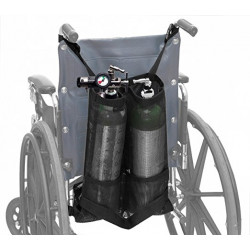 AidrMed ADI995-OX-DDE-W Double Oxygen Cylinder Bag for Wheelchair