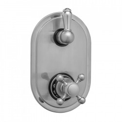 Jaclo T9 Brass Trim For Thermostatic Valve With Built In 2 Way And 3 Way Diverter/Volume Control