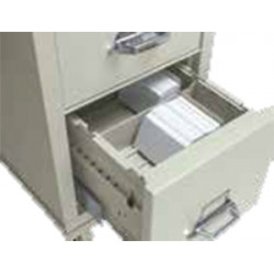 FireKing 3512 Letter Vertical Cross Tray w/ Card, File Cabinet