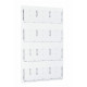 Adiroffice 640 Adjustable Pockets Clear Acrylic Hanging Magazine Rack