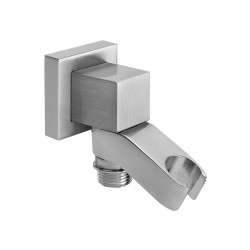 Jaclo 8716 Cubix Supply Elbow With Handshower Holder All Brass