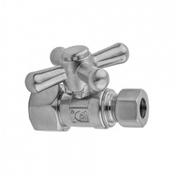 Jaclo 6 Quarter-Turn Supply Valves Straight Pattern IPS X O.D. Compression Fit