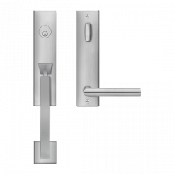 Karcher Design UET28 Lever Handle Sets "Rhodos" Tubular Entry Set - GRIP/LEVER (Entry, 5 1/2" CTC)