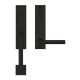 Karcher Design UET28 Lever handle sets "Rhodos" Tubular entry set - GRIP/LEVER (entry, 5 1/2" CTC)