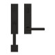 Karcher Design UET37 Lever handle sets "Verona" Tubular entry set - GRIP/LEVER (entry, 5 1/2" CTC)