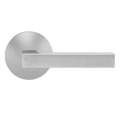 Karcher Design UEPL46 Seattle Lever Set w/ Plan Design Rose 2 9/16", For Pre-Bored Door(2 1/8")