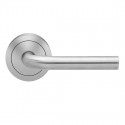  UER25-PAS70 Lever Sets "Malta" For Pre-Bored Door(2 1/8"),Satin Stainless Steel