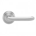  UER27-UL Lever Sets "Crete" For Pre-Bored Door(2 1/8"),Satin Stainless Steel